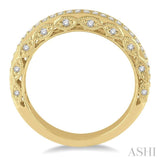 1/3 Ctw Round Cut Diamond Wedding Band in 14K Yellow Gold