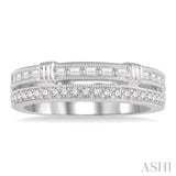 1/2 Ctw Diamond Stack Band in 14K White Gold