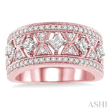 7/8 Ctw Diamond Fashion Band in 14K Rose Gold