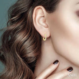 1/4 Ctw Graduated Round Cut Diamond Fashion Huggie Petites in 10K Yellow Gold