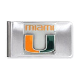 Collegiate U of  Miami Money Clip